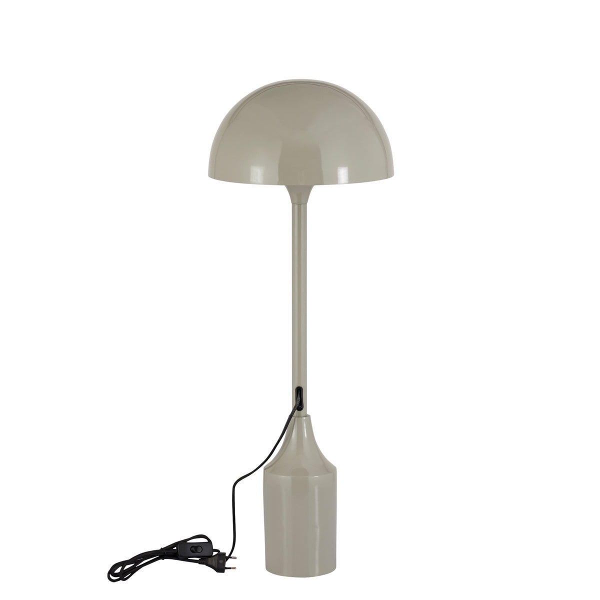 Tanaiya Cream Round Iron Table Lamp Round Cap PTMD