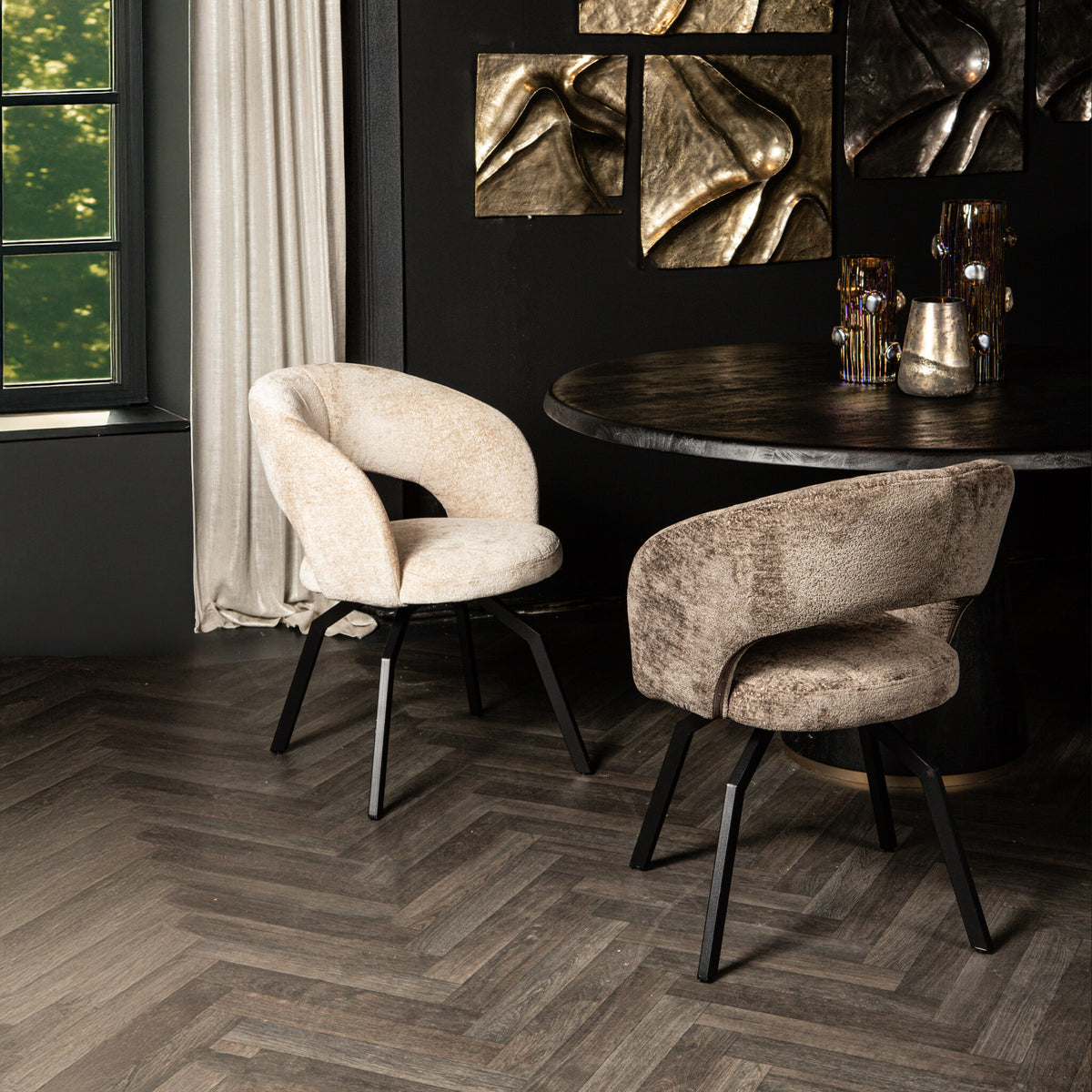 Aranea eetkamerstoel beige Symphony 3 PTMD