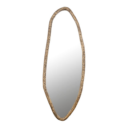 Paislie Brass Organic Shaped Mirror Oval 56x3x150cm PTMD