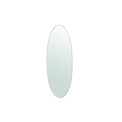 Serine White Steel Oval Mirror Small 50x3,5x140cm PTMD