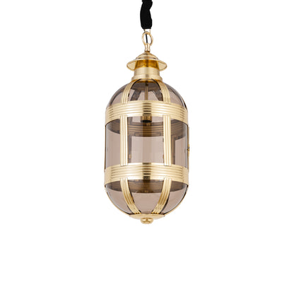 Hanglamp Mikk Ovaal Small - Ø31x71 cm - Glas - Messing PTMD