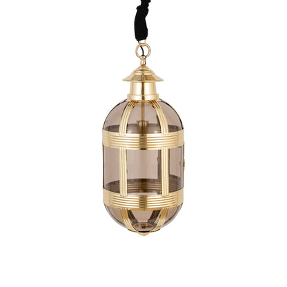 Hanglamp Mikk Ovaal Small - Ø31x71 cm - Glas - Messing PTMD