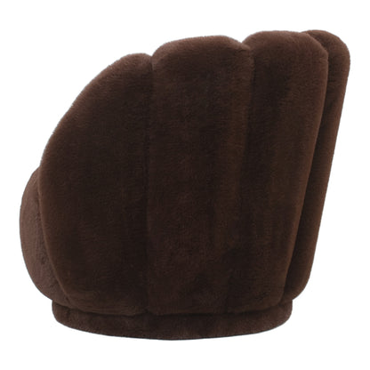Furia Dark Brown Fauteuil Fur PTMD