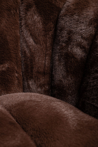 Furia Dark Brown Fauteuil Fur PTMD