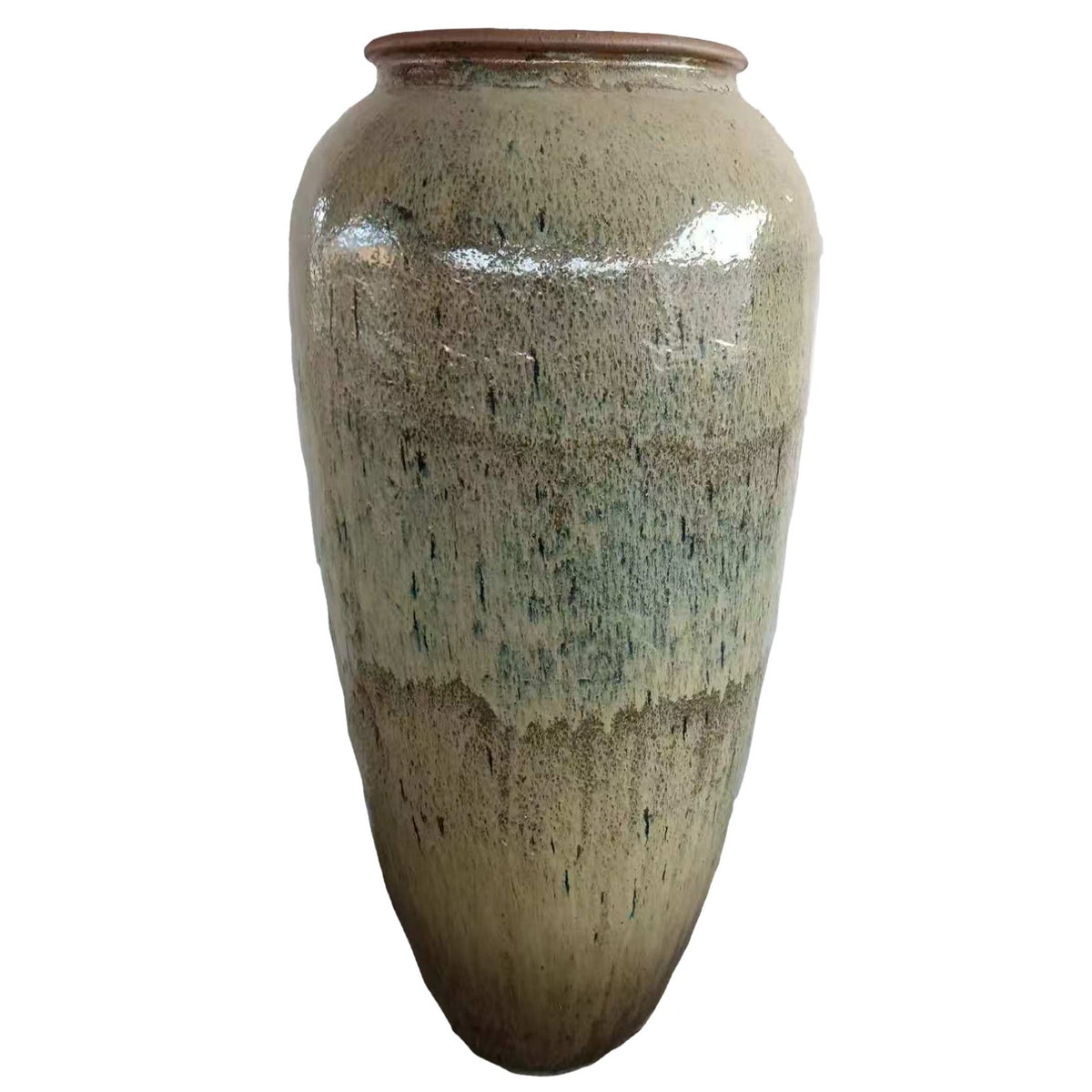 Pot Lisie Naturel Blauw Keramiek Extreem Groot PTMD