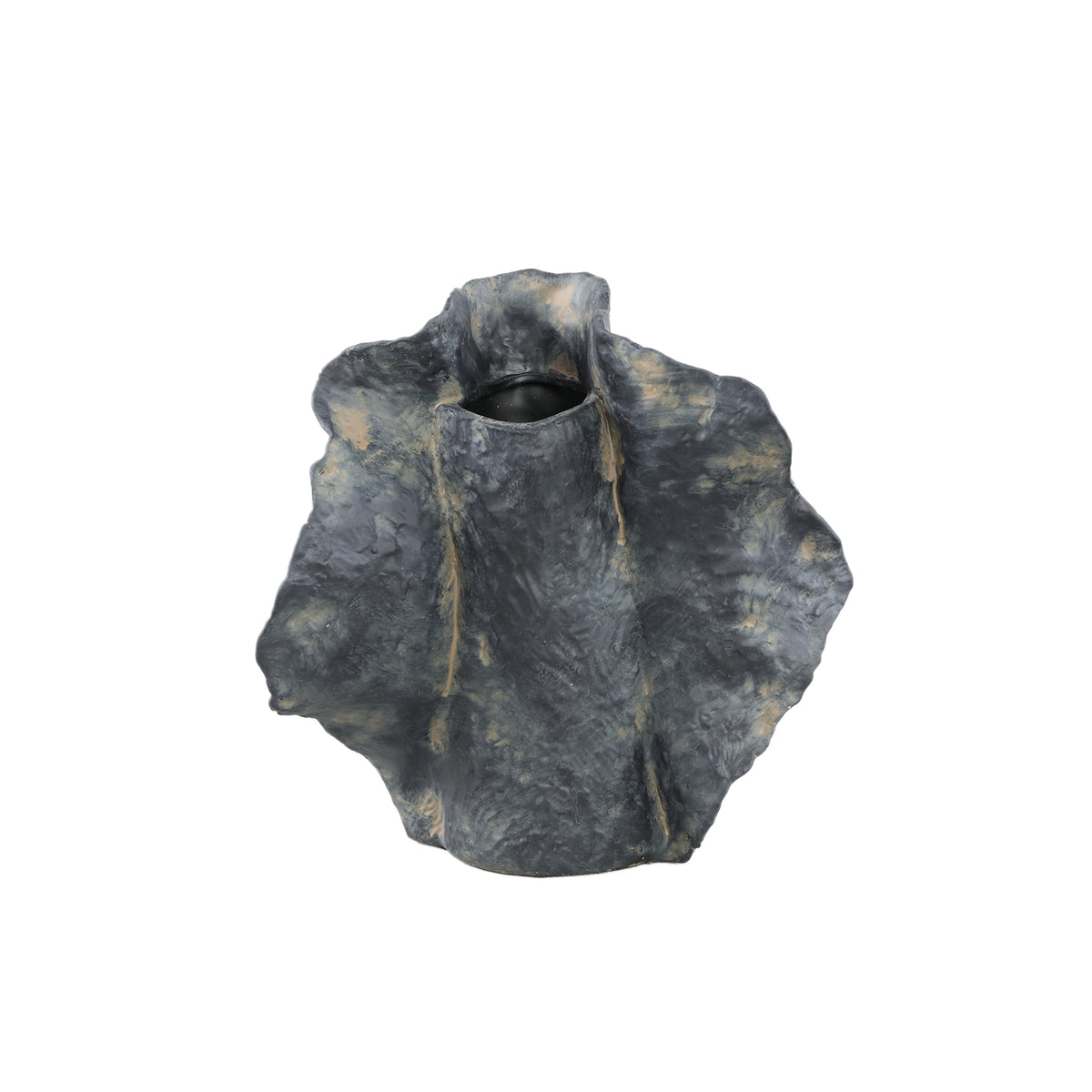 Aleigha Black Ceramic Organic Shaped Vaas M PTMD