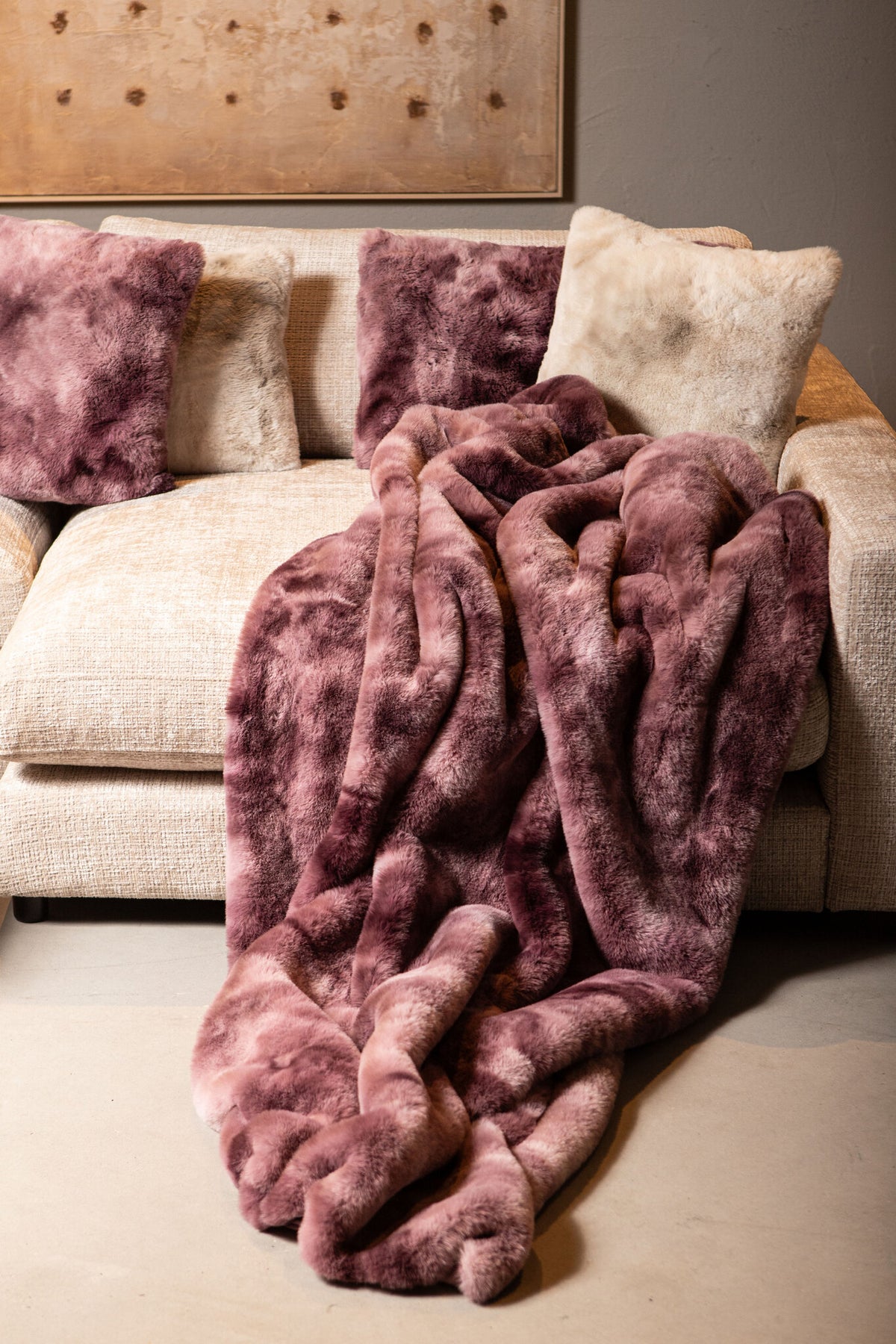 Linde Kussen Burgundy Fluweel 60x40cm PTMD