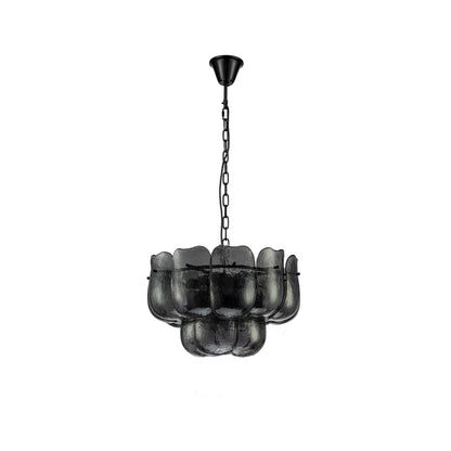 Hanglamp Vila Gunmetaal Glas Rond Small PTMD
