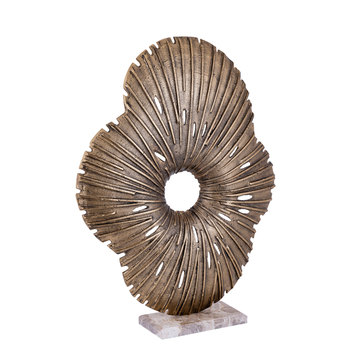 Vija Gold Casted Alu Organic Open Statue L PTMD
