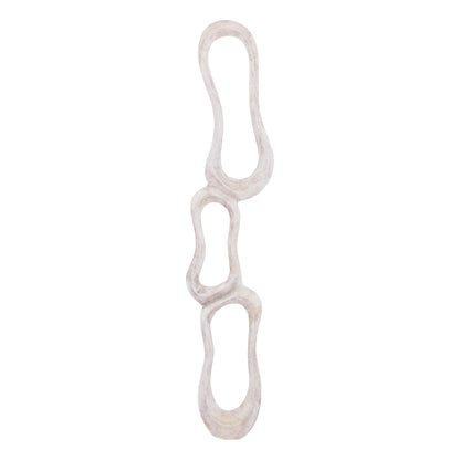 Wanddeco Camare Abstract Design Gegoten Aluminium Beige Large PTMD