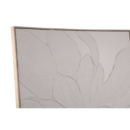 Wandpaneel Florise Crème ingelijst Canvas Bloem B PTMD
