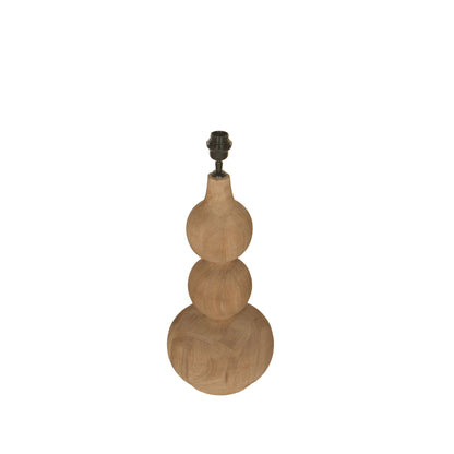 Tafellamp Altus Naturel Mango Hout Smooth Rond PTMD