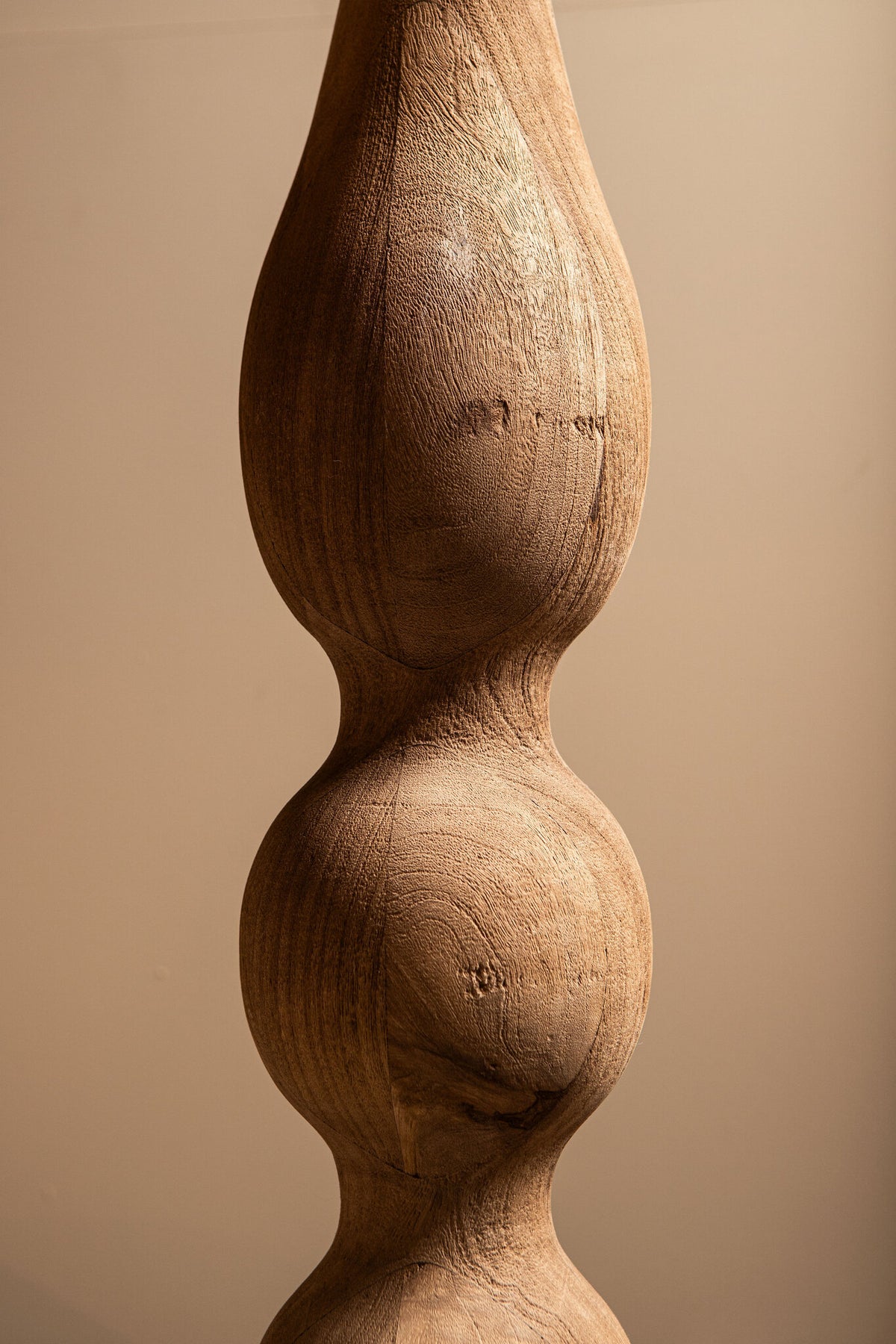 Vloerlamp Altus Naturel Mango Hout Smooth Rond PTMD