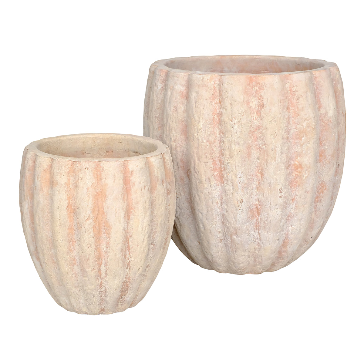 Terracotta Bloempotten Kendra Set van 2 PTMD