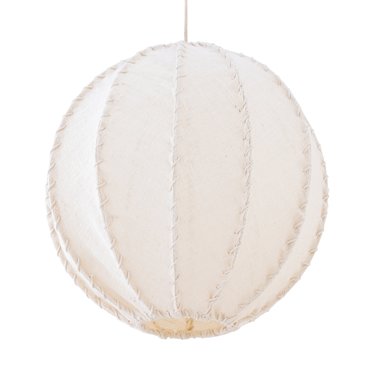 Hanglamp Myka Creme Jute Bolvorm Large PTMD