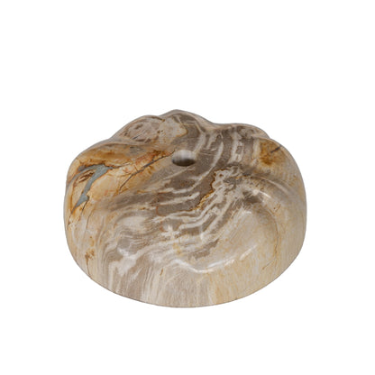 Bethe Natural Petrified Wood Half Ball Display S PTMD