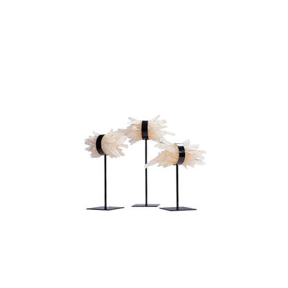 Yerin Natural Quartz Mineral Cluster Deco Statue S PTMD