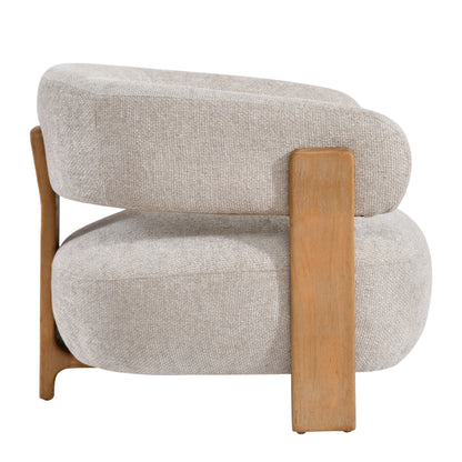 Mire Cream Fauteuil Legacy 15 Dove Rubber wood PTMD