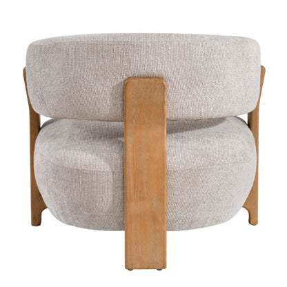 Mire Cream Fauteuil Legacy 15 Dove Rubber wood PTMD
