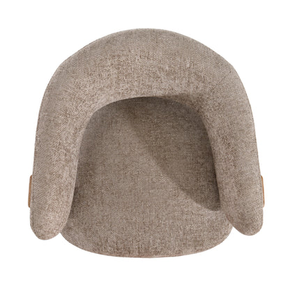 Mire Taupe Fauteuil Legacy 3 Mink Rubber wood PTMD