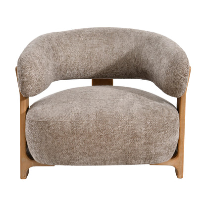 Mire Taupe Fauteuil Legacy 3 Mink Rubber wood PTMD
