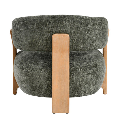 Mire Green Fauteuil Legacy 10 Olive Rubber wood PTMD