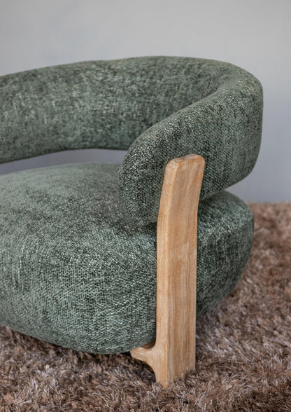 Mire Green Fauteuil Legacy 10 Olive Rubber wood PTMD