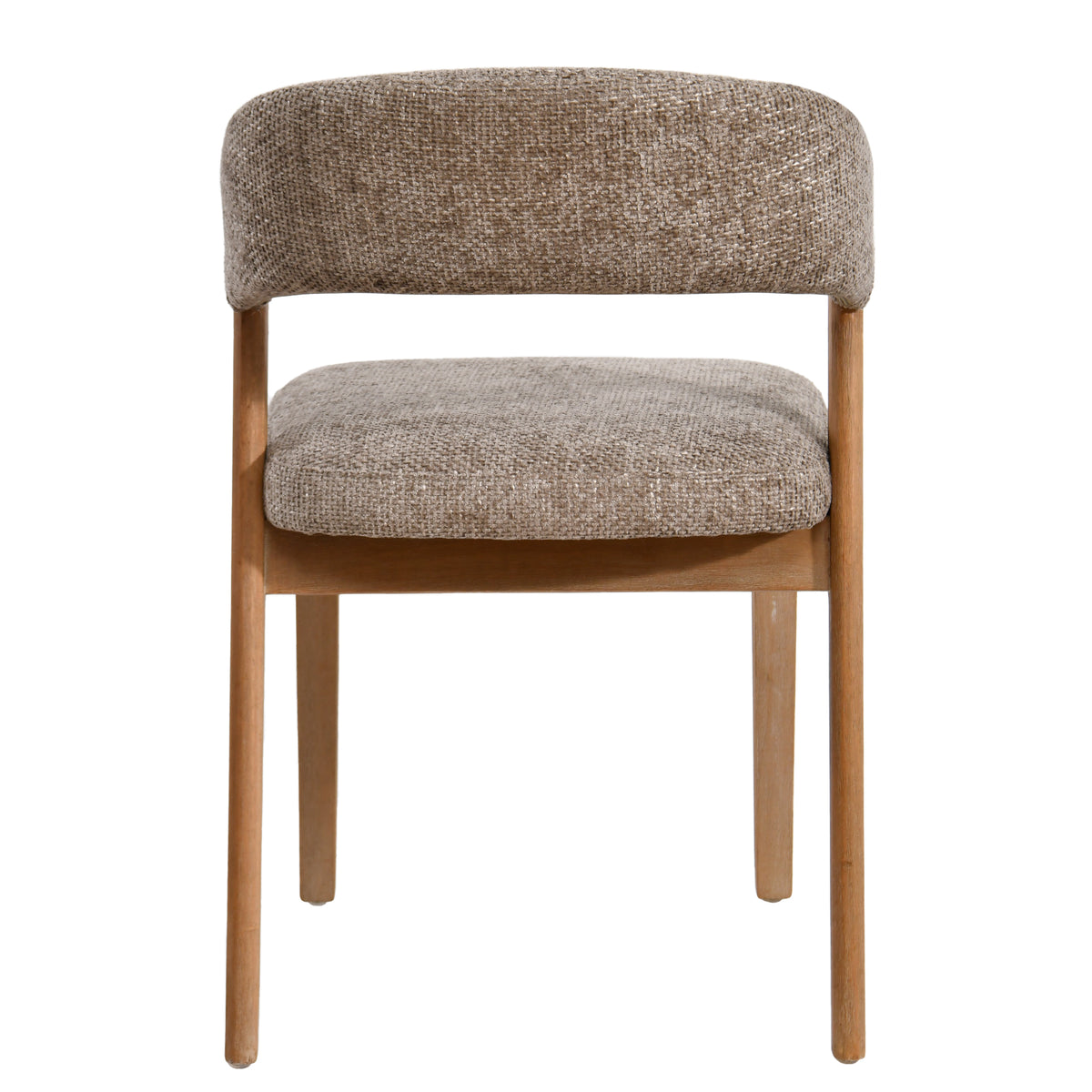 Eetkamerstoel Kael Taupe Legacy 3 Mink Rubberhout Set van 2 PTMD