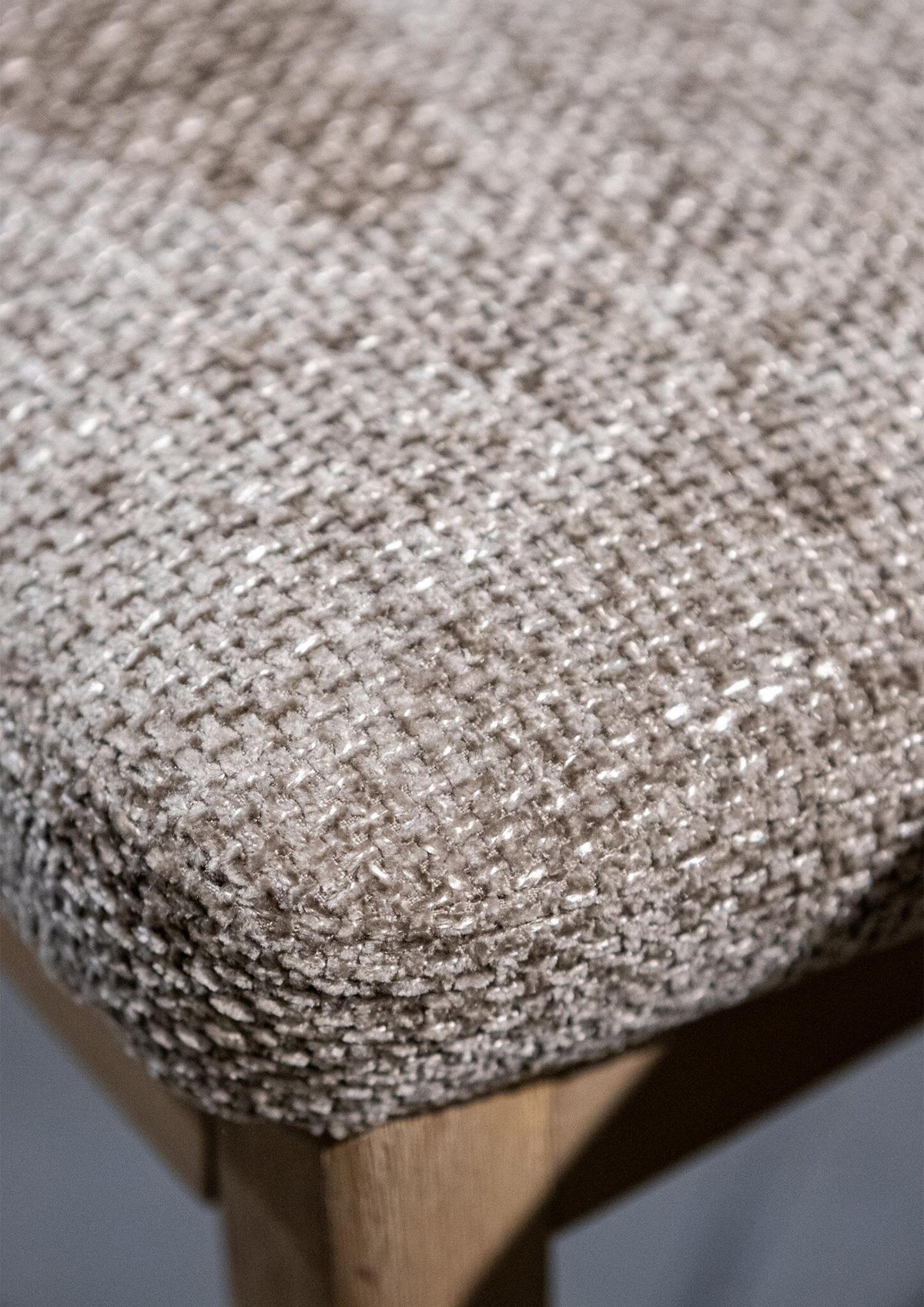 Eetkamerstoel Kael Taupe Legacy 3 Mink Rubberhout Set van 2 PTMD