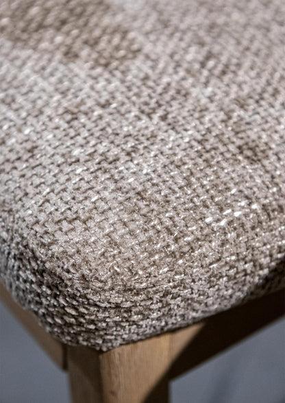 Eetkamerstoel Kael Taupe Legacy 3 Mink Rubberhout Set van 2 PTMD