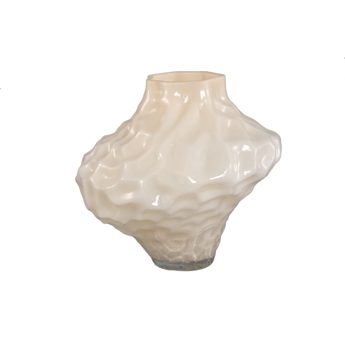 Vaas Moises Creme Onregelmatig glas Large PTMD