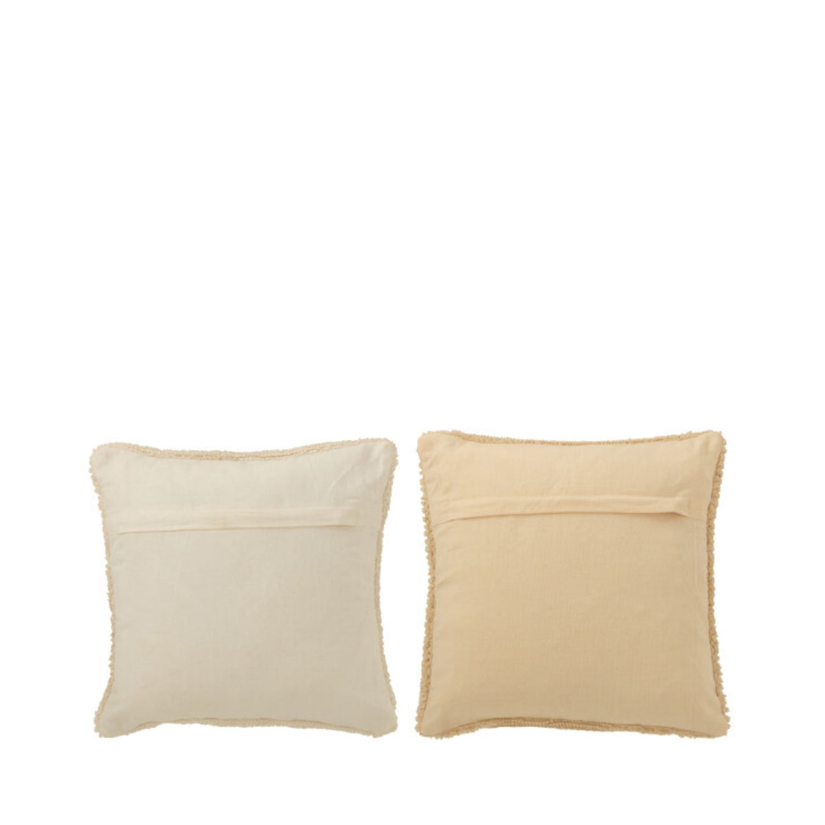 Kerstbundel Plaid &amp; Kerstkussens HoHoHo Beige/Wit J-Line