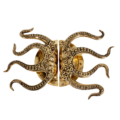 Unieke Messing Deurknoppen Octopus Set van 2 Pole to Pole
