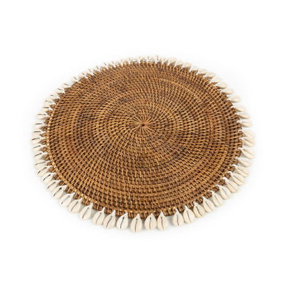 De Colonial Shell Placemat Naturel Bruin Bazar Bizar
