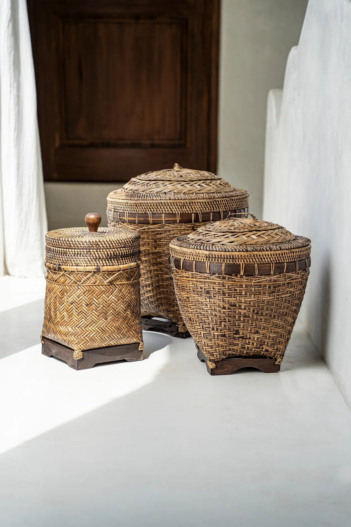 De Colonial Storage Mand Bruin Medium Bazar Bizar