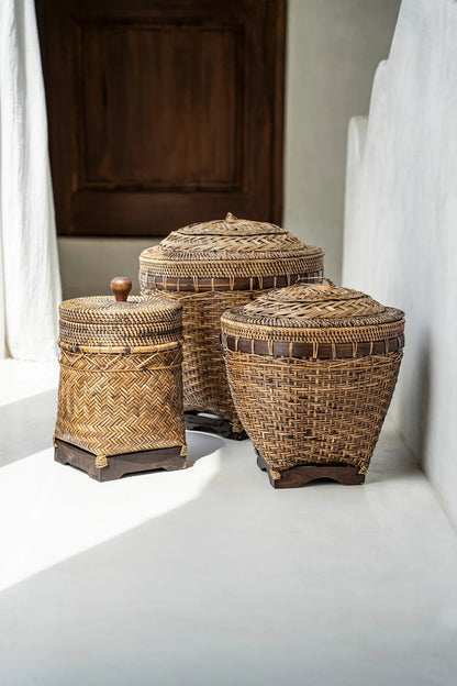 De Colonial Storage Mand Bruin Medium Bazar Bizar
