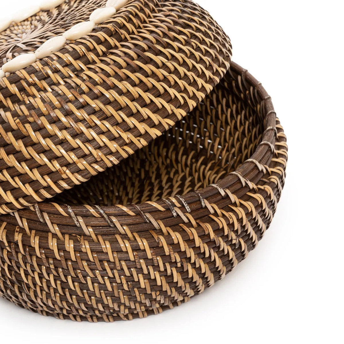 De Colonial Peek-a-Boo Mand Naturel Small Bruin Bazar Bizar