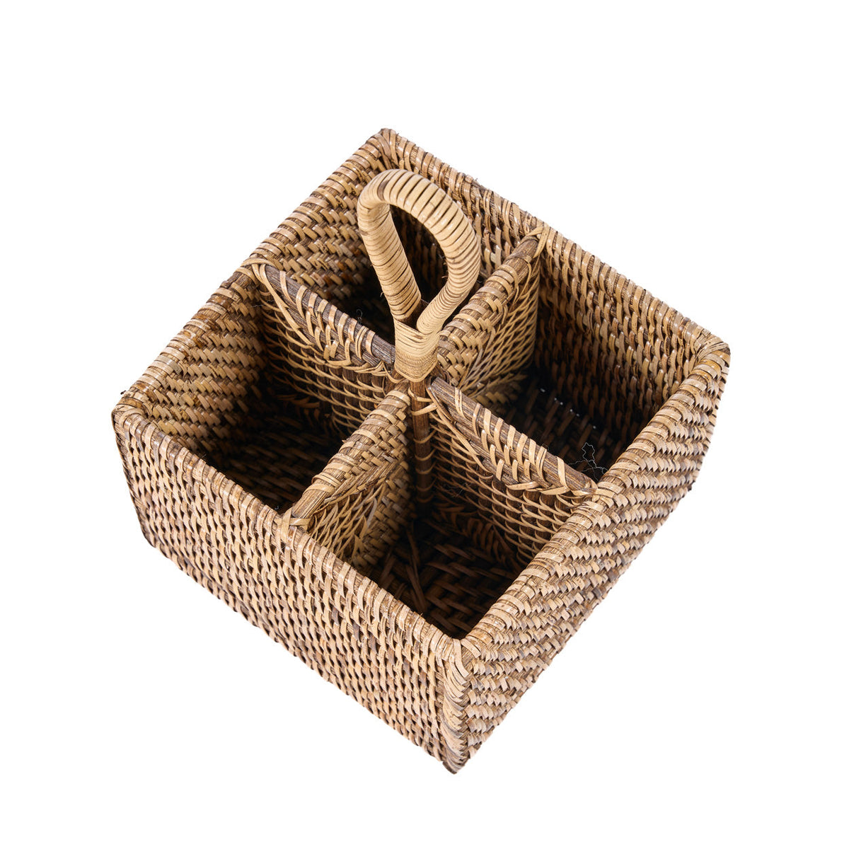 De Rattan Bestekhouder N°4 Natuurlijk Bruin Bazar Bizar
