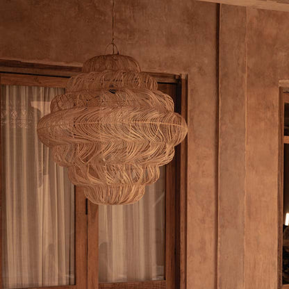 De Aurora Puff Hanglamp - Natuurlijk - XL Bazar Bizar