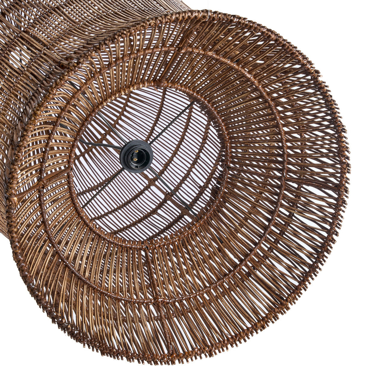 De Woven Bell Hanglamp Donker Walnoot XL Bazar Bizar
