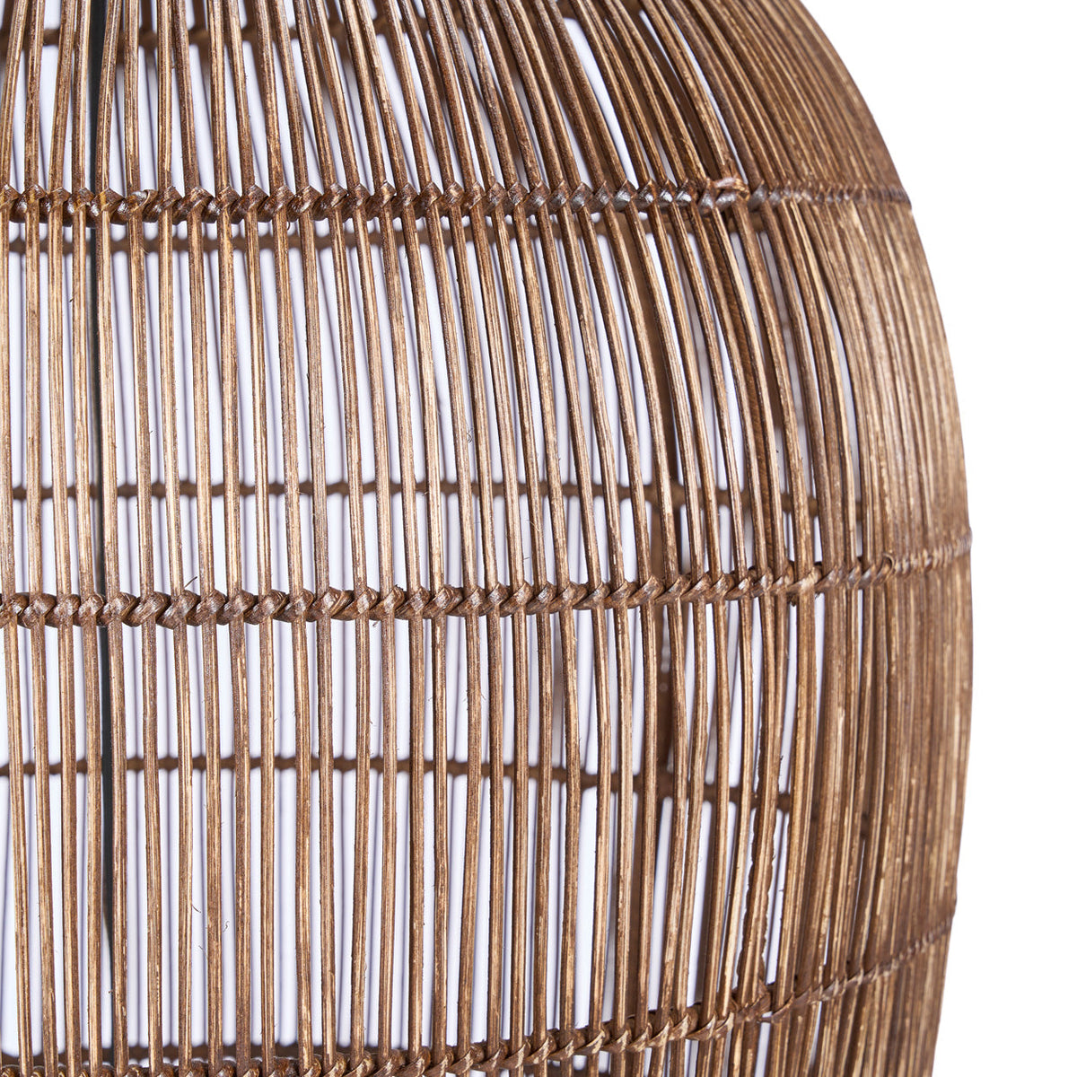 De Woven Bell Hanglamp Donker Walnoot XL Bazar Bizar