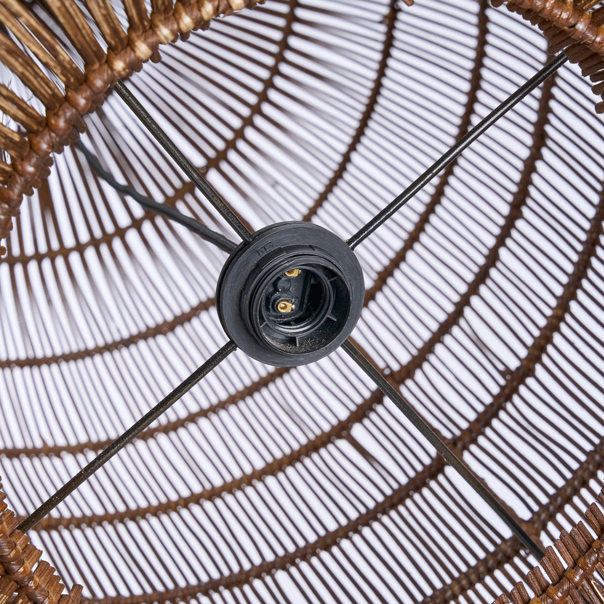 De Woven Bell Hanglamp Donker Walnoot XL Bazar Bizar