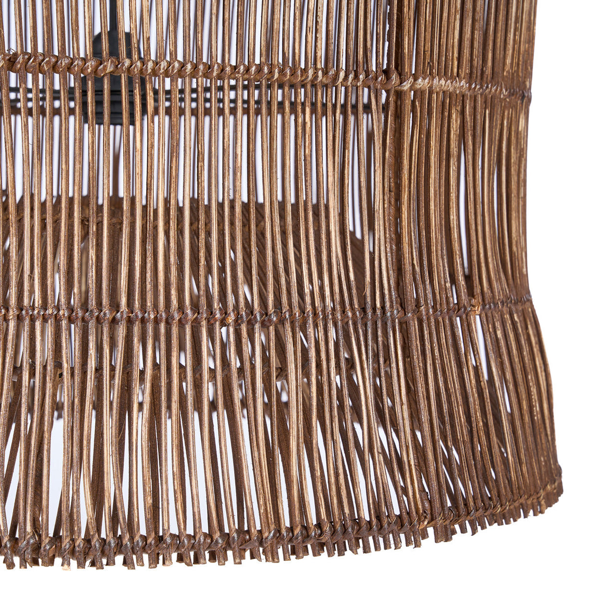 De Woven Bell Hanglamp Donker Walnoot XL Bazar Bizar