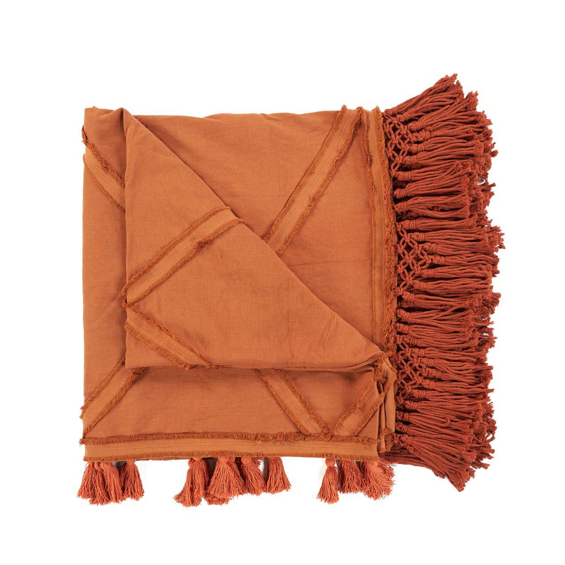 De Berber Bedsprei Terracotta Bazar Bizar