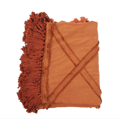 De Berber Bedsprei Terracotta Bazar Bizar