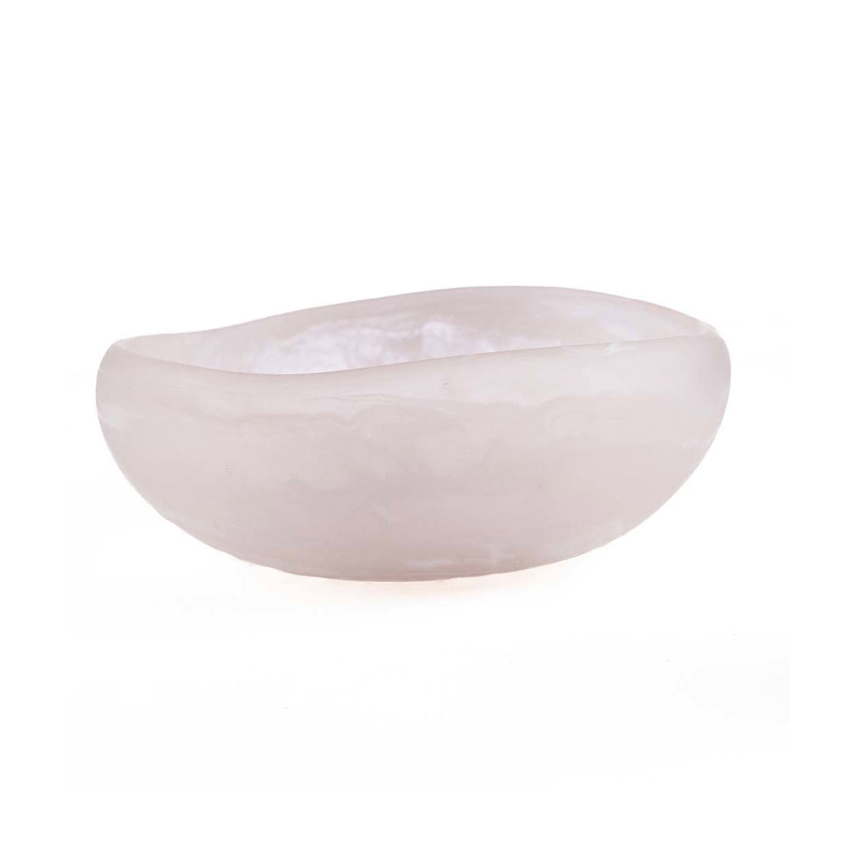 De Resin Organic Kom - Roze Wit- Large Bazar Bizar