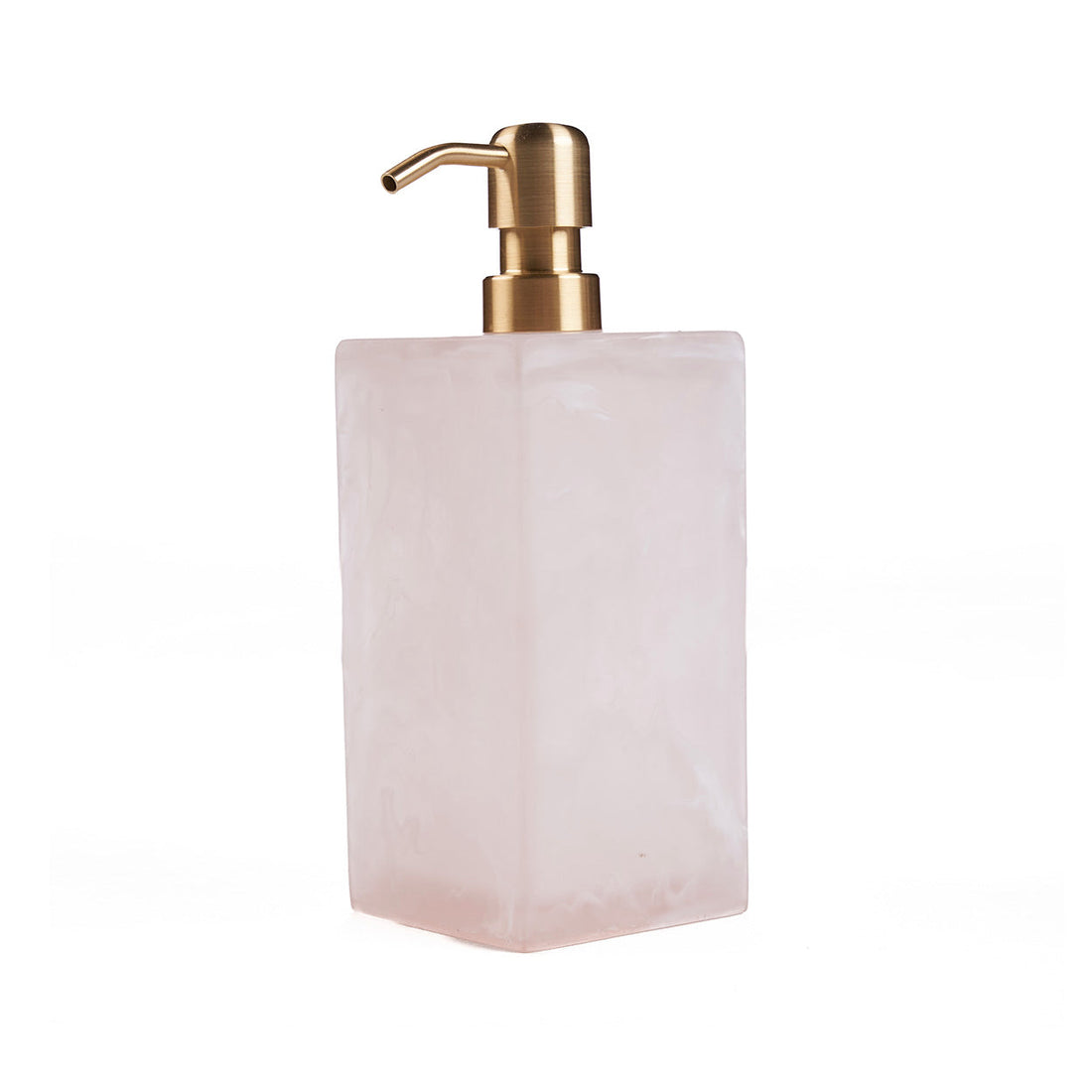 De Resin Zeepdispenser- Roze Wit Bazar Bizar
