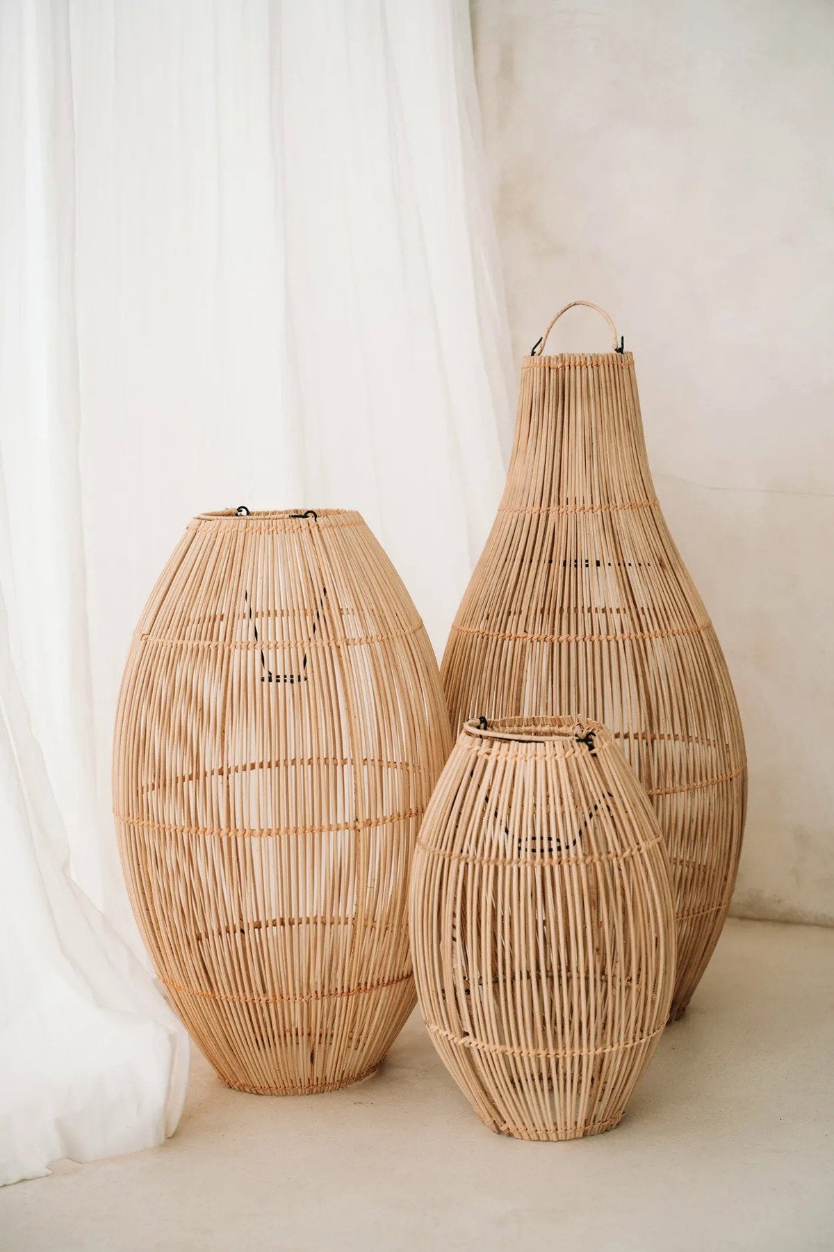 De Zuri Hanglamp - Naturel - Large Bazar Bizar