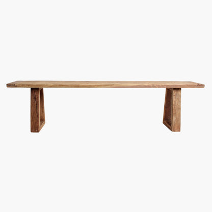 Teakhouten Eetkamerbank Farmwood 180cm Raw Materials