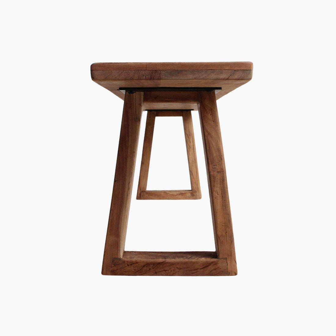 Teakhouten Eetkamerbank Farmwood 180cm Raw Materials
